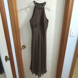 Brown formal dress
